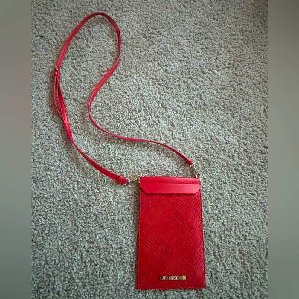 Love Moschino Vibrant Red Phone Crossbody